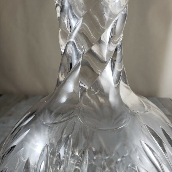 Model Flint 891 Water Bottle Pineapple and Fan Shepherd’s Plaid EAPG Clear Glass - Picture 6 of 8